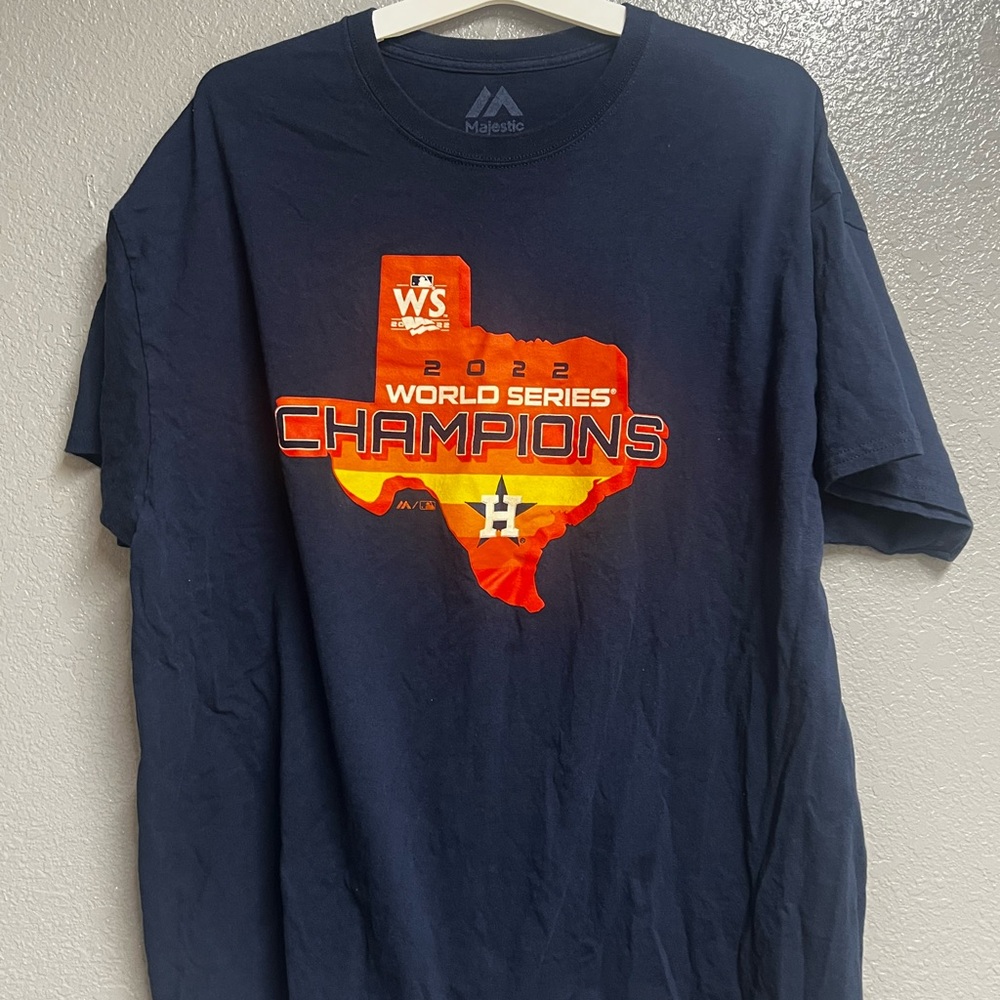 Majestic Navy Blue Apparel Tag